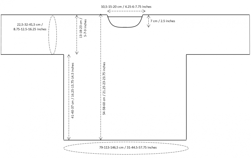 Feather & Fan-tastic sizing schematic