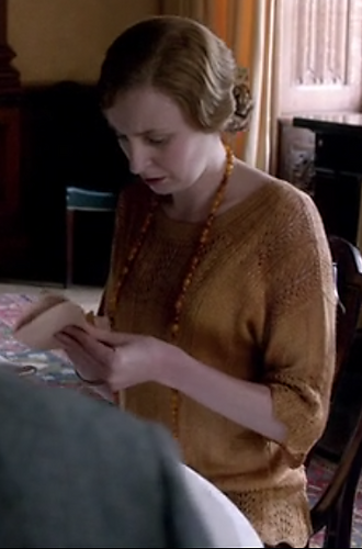 Screen shot from Downton Abbey on itv.